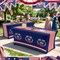 250th Anniversary Patriotic Stretch Table Cover Set – 2 Pack 6FT Spandex American Flag Tablecloths for 4th of July, Memorial Day & Veterans Day Party Decorations